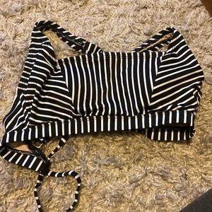 Striped bikini top
